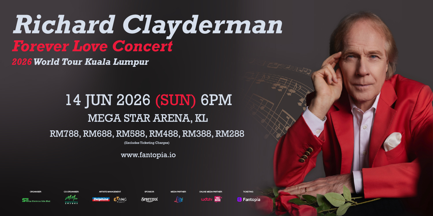 [Malaysia] Richard Clayderman Forever Love Concert 2026 World Tour Kuala Lumpur