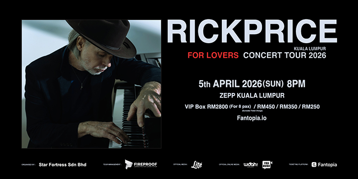 [Malaysia] RICK PRICE FOR LOVERS CONCERT TOUR 2026 - KUALA LUMPUR